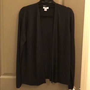 Black Open Cardigan